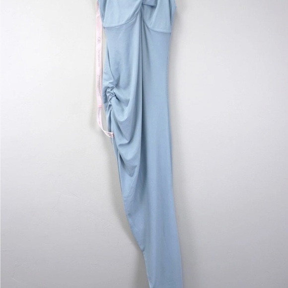 OW Alexis Midi Dress in Ash Blue - Picture 2 of 10